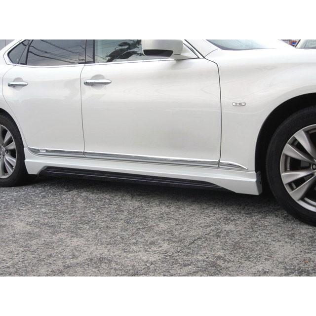 h-style 【送料込み】 Y51日産フーガ 前期 サイドスカート 左右