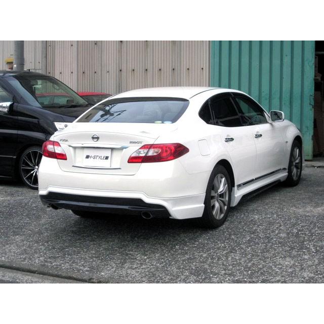 h-style 【送料込み】 Y51日産フーガ 前期 サイドスカート 左右
