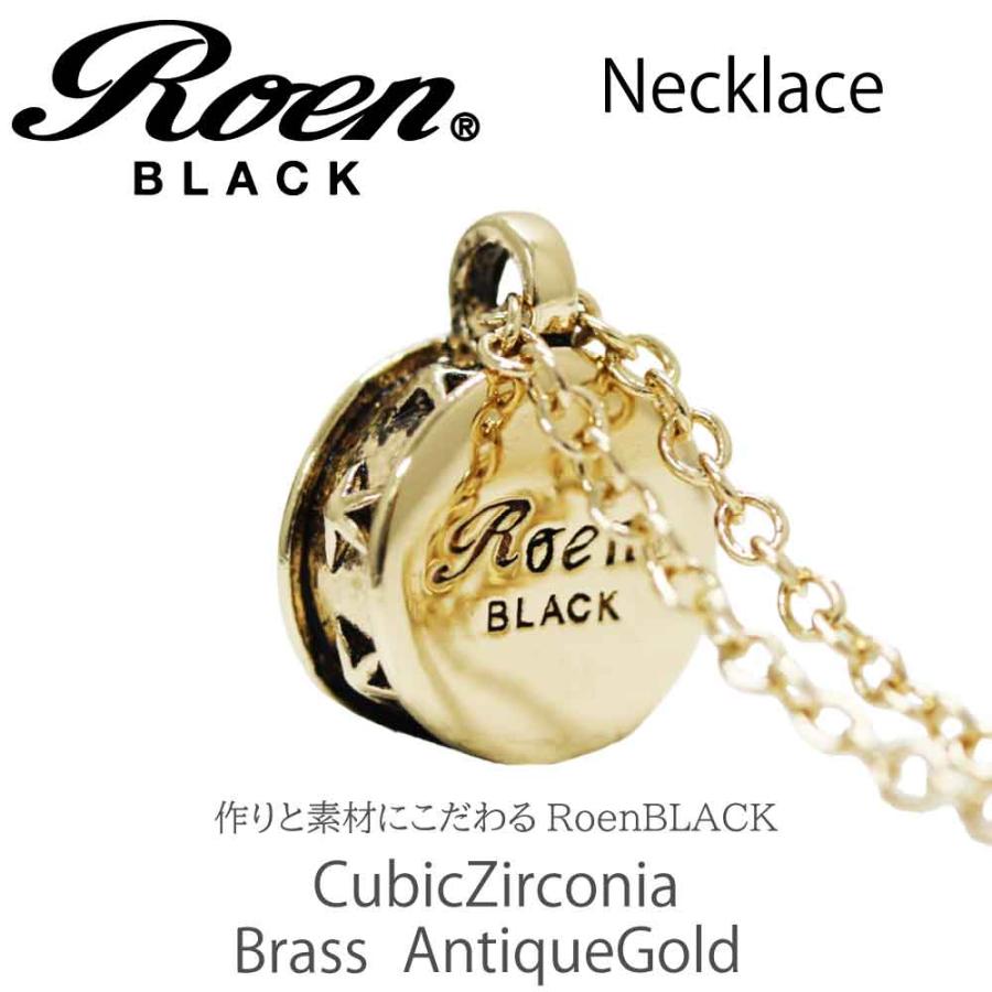 Roen Black ロエン アクセサリー メンズ ネックレス ペンダント 星 スター ゴールド シルバー キュービック ジルコニア リバーシブル｜excelworld｜03