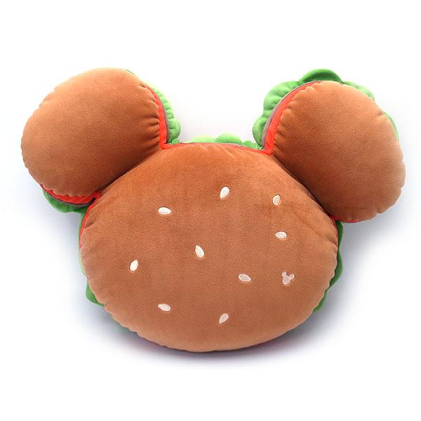 Disney パークフードデザイン ダイカット クッション ミッキーマウス 