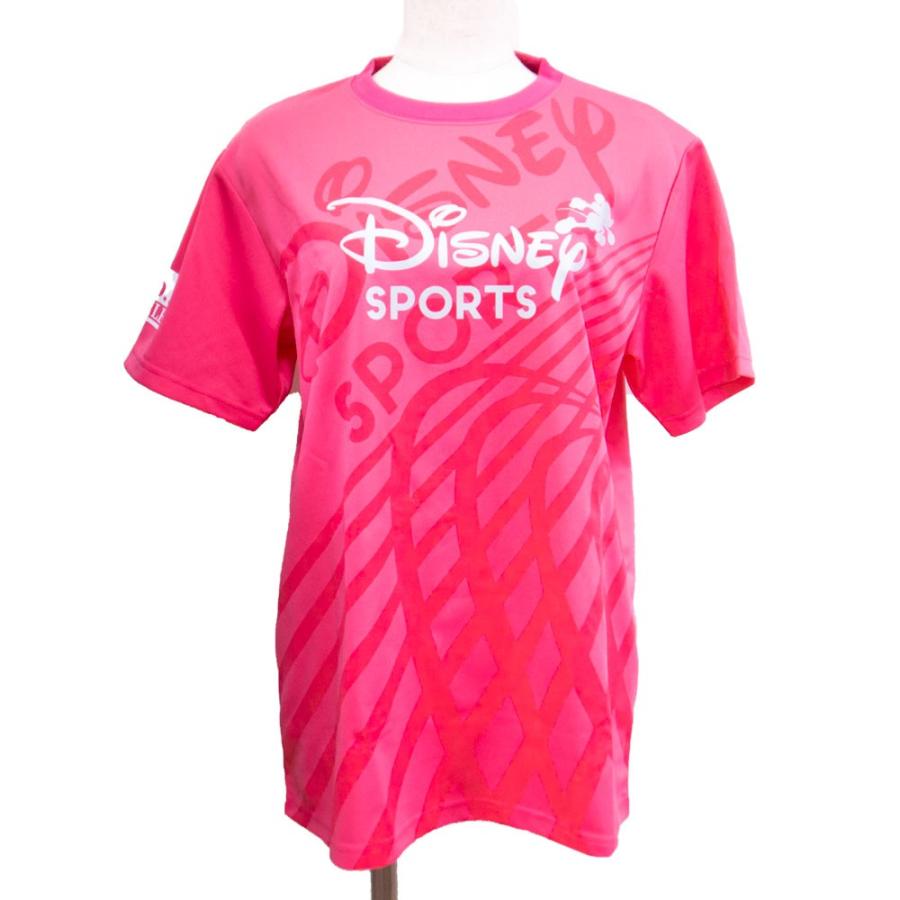 ディズニー スポーツ Tシャツ ミッキーマウス Disney Sports 2019 26 2sMILEs addidas TDL限定 ピンク｜excelworld
