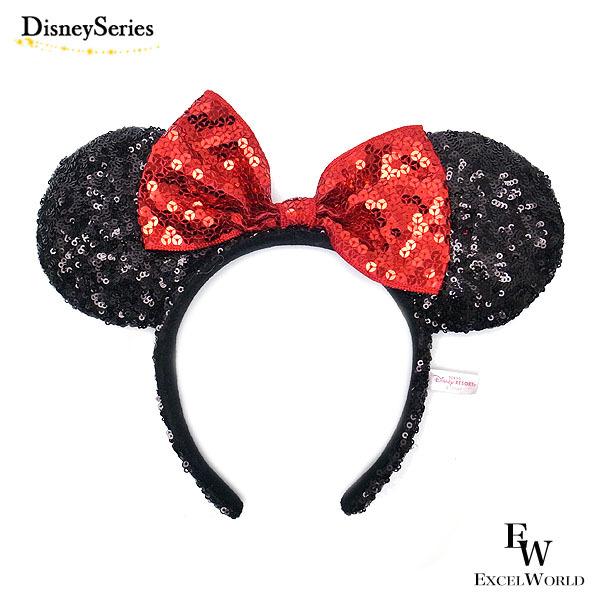ミニー カチューシャ スパンコール ブラック レッドリボン ディズニー リゾート限定 ミッキーのお友達エクセルワールド プレゼントにも ディズニーグッズ エクセルワールド 通販 Yahoo ショッピング