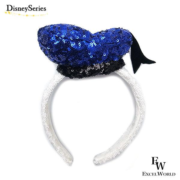 ドナルドダック カチューシャ ドナルド スパンコール 東京ディズニーリゾート限定 エクセルワールド プレゼントにも かわいい ディズニー