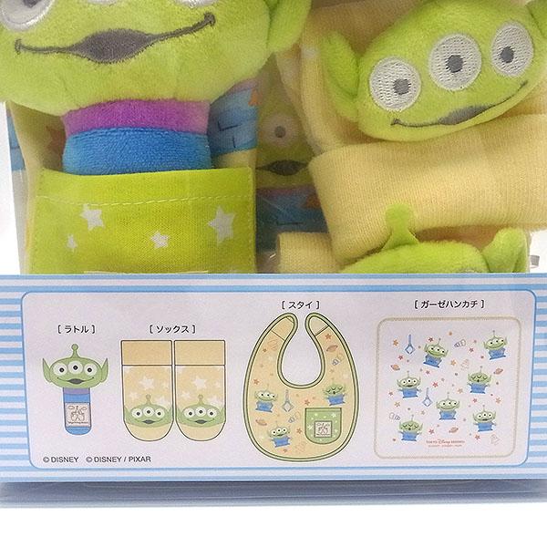 Disney リトルグリーンメン ベビースタイ ハンカチ ラトル