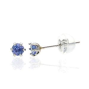 タンザナイト [12月の誕生石] PT ピアス 1258585 アクセサリー 