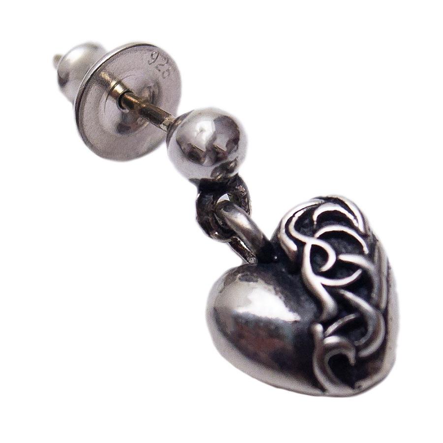 CHROME HEARTS クロムハーツ ピアス ドロップ ハート メンズ CHROME HEARTS クロムハーツ ピアス ドロップ ハート メンズ