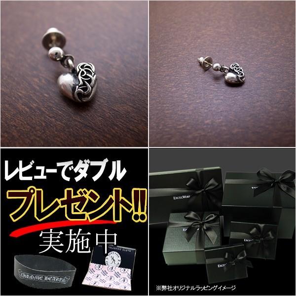 CHROME HEARTS クロムハーツ ピアス ドロップ ハート メンズ CHROME HEARTS クロムハーツ ピアス ドロップ ハート メンズ
