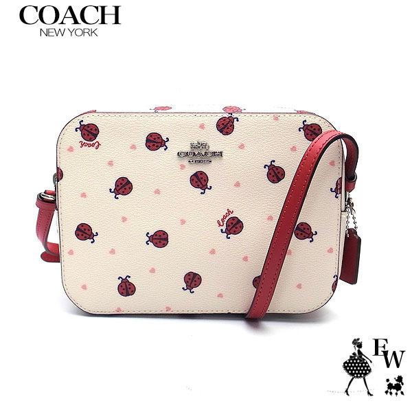 希少 大人気 コーチ バッグ アウトレット Coach ショルダーバッグ カメラバッグ 2461 Svr2x てんとう虫 ホワイト レッドマルチ 公式限定新作 送料無料 Etechnologies Shop