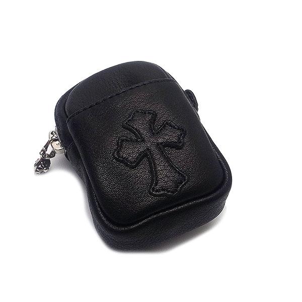 クロムハーツ ポーチ  CHROME HEARTS エアーポッズ入れ Air Podsケース 小物入れ ベルトループ付き ブラック レザー  誕生日 ギフト プレゼントにも ブランド｜excelworld｜05