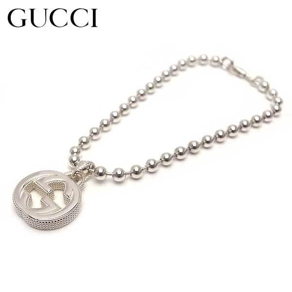 グッチ ブレスレット インターロッキングG ボールチェーン 479226 J8400 8106 20cm メンズ ブランド エクセルワールド ギフト プレゼント