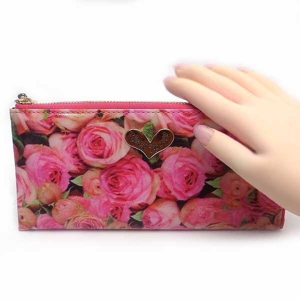 シンクビー 財布 Think Bee ローズボニータ バラ柄 L型 長財布 A003097 シンクビー 財布 Think Bee ローズボニータ バラ柄 L型 長財布 A003097
