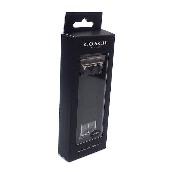 コーチ アップルウォッチ用 バンド COACH ロゴ入り CB244 BLK シリコン 42mm-44mm対応 ブラック 腕時計 ギフト プレゼントにも メンズ レディース｜excelworld｜04