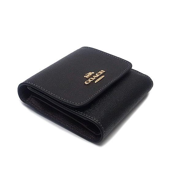 COACH コーチ 三つ折り財布 ミニ財布 レディース レザー ロゴ