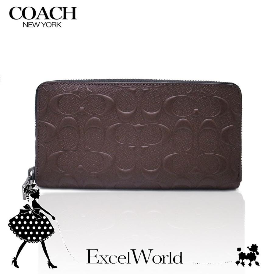 日本製 コーチ 財布 アウトレット 長財布 Coach アコーディオン シグネチャー クロスグレイン レザー F Mah マホガニー Fmah エクセルワールド 通販 Yahoo ショッピング 好評 Newmatic Ae