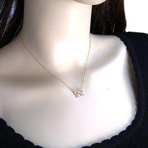 k10 PGネックレス ダイヤモンド K10 PG ネックレス ダイヤモンド 0 02ct Romantic Princess