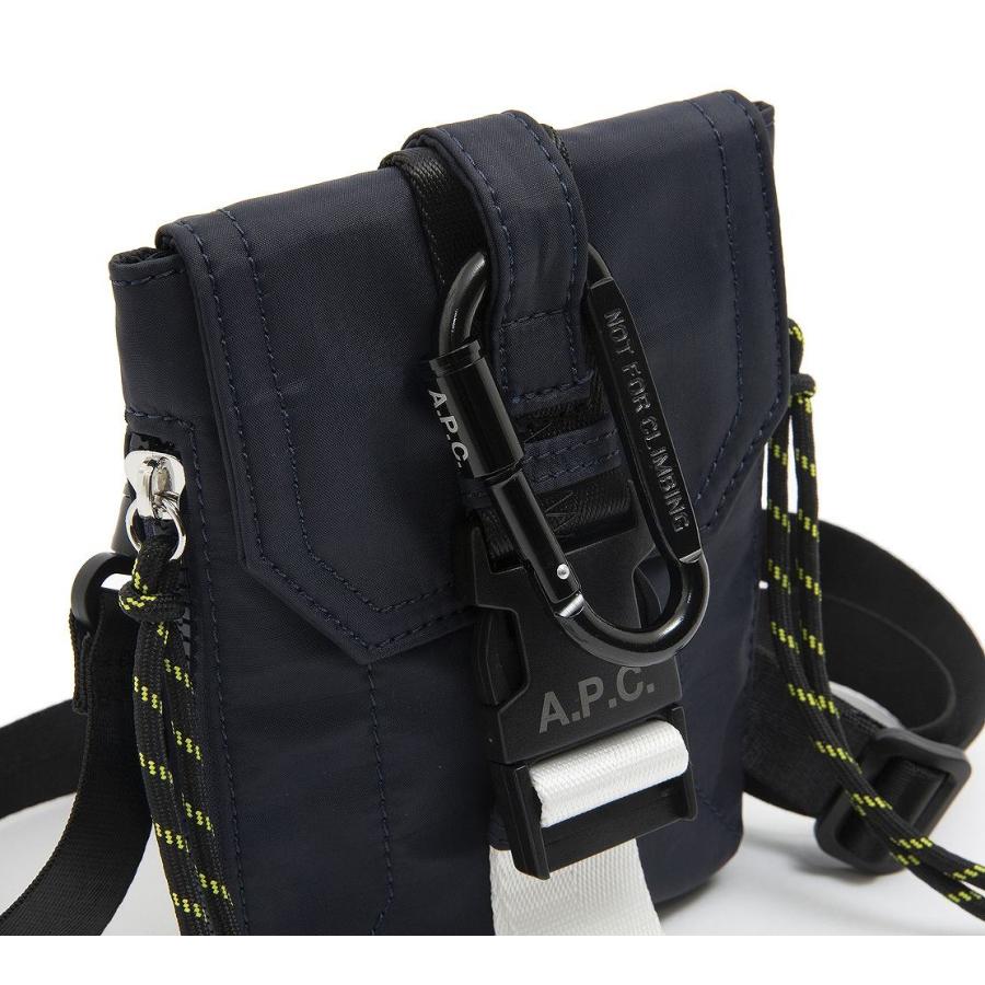 アーペーセー バッグ APC TRECK CROSSBODY POUCH ショルダーバッグ ダークネイビー  メンズ レディース ブランド 誕生日 ギフト プレゼントにも｜excelworld｜02