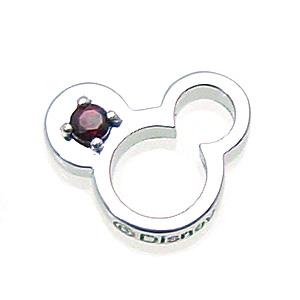 1月の誕生石 ガーネット ディズニー ベビーリング ネックレス 