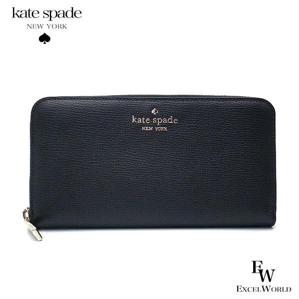 ケイトスペード 財布 アウトレット 長財布 Wlr 001 Kate Spade ラウンドジップ Pvc レザー ブラック エクセルワールド ブランド
