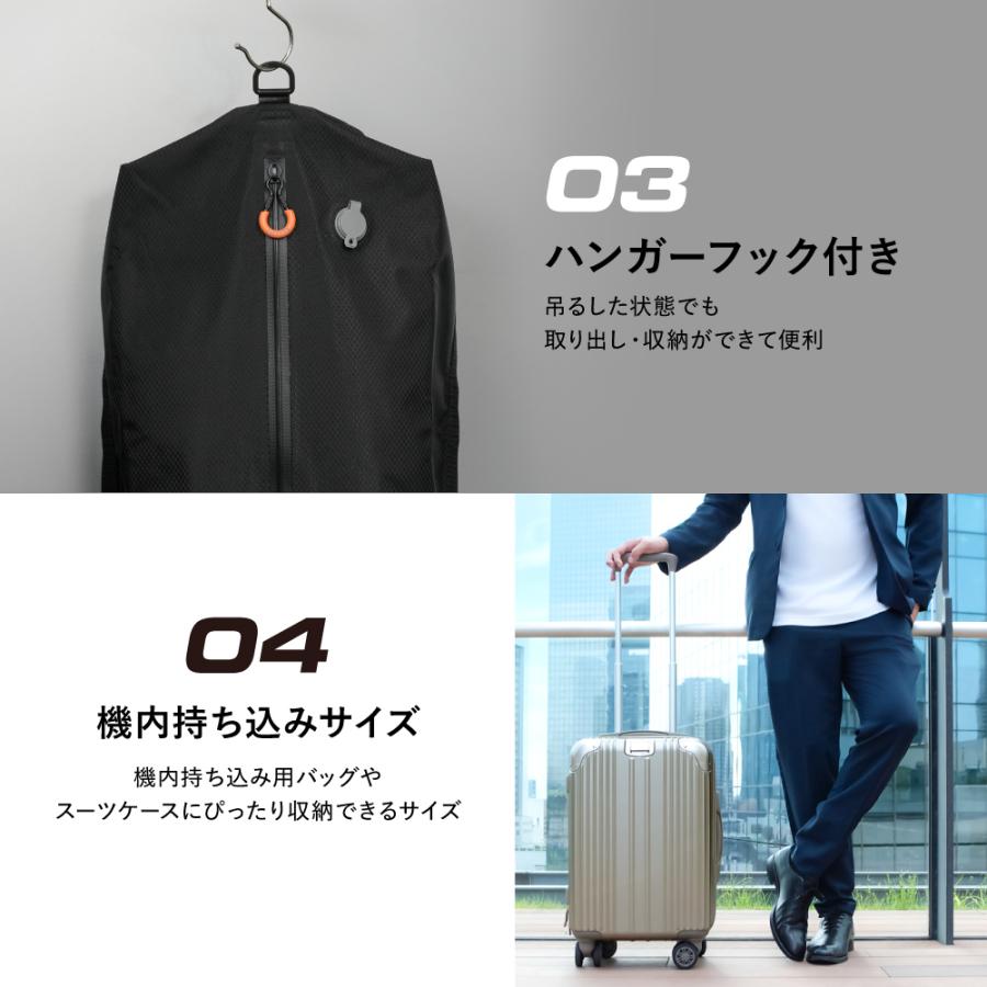 EXCITECH 圧縮バッグ トラベルポーチ 圧縮ポーチ (現役客室乗務員監修