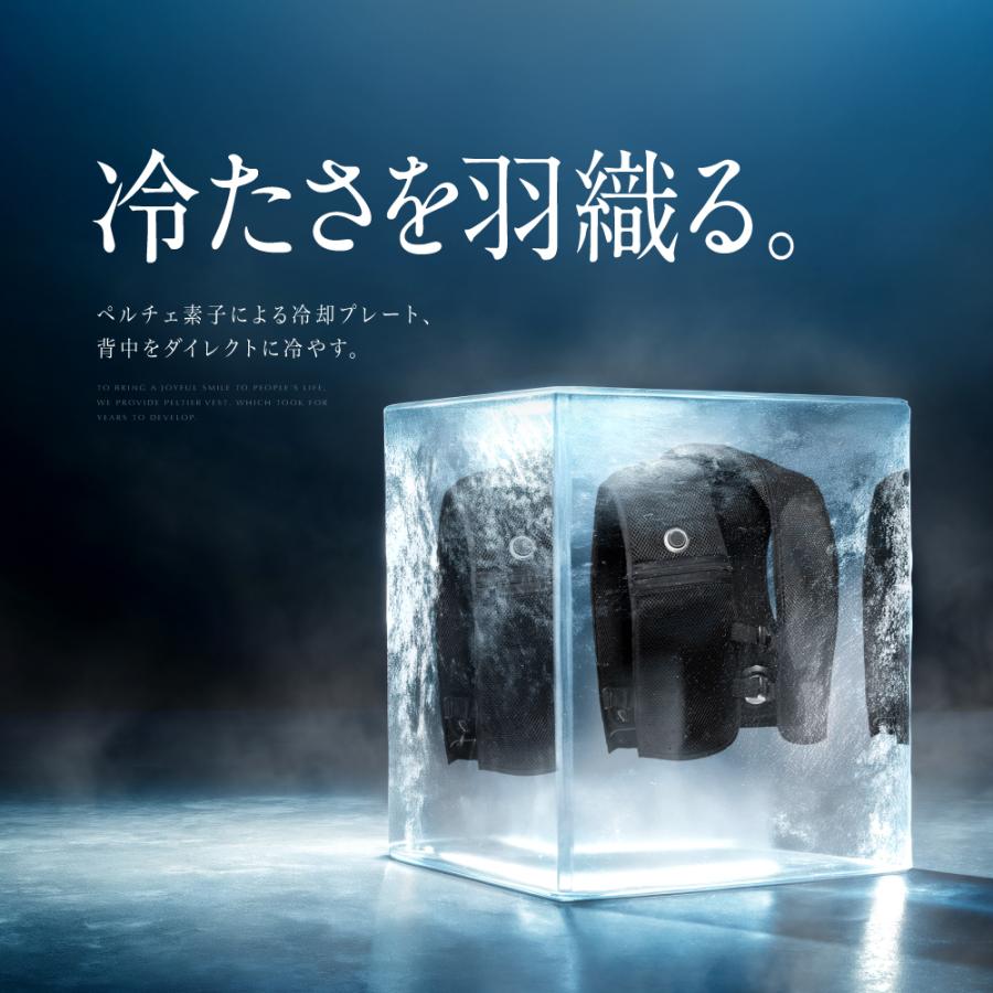 EXCITECH ペルチェ ベスト (日本企業企画) 10000mAh大容量バッテリー