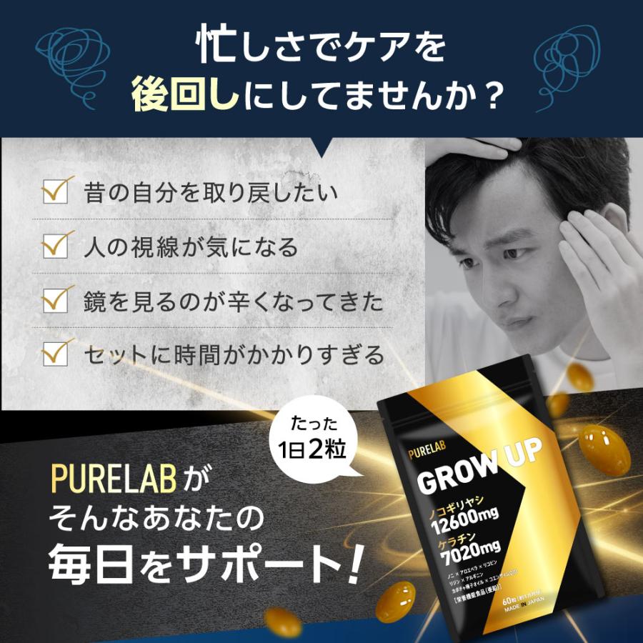 PURELAB (3袋セット) ノコギリヤシ サプリ (頭皮毛髪アドバイザー監修