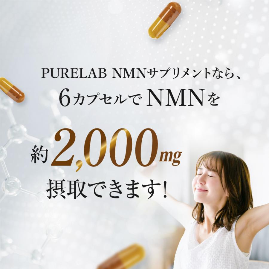 PURELAB NMN サプリメント 60,000mg (1粒に約333mg) 日本製