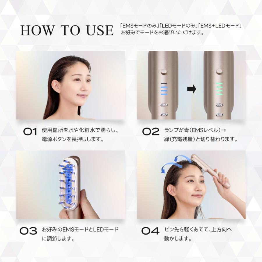 RELX EMS 電気ブラシ 美顔器 (日本企業企画) 頭皮ブラシ リフトブラシ