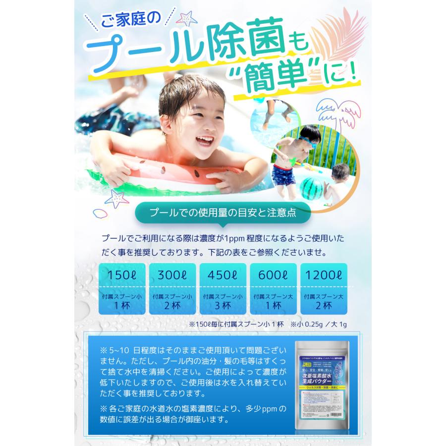 除菌研究所 次亜塩素酸水 生成パウダー 120g2袋セット 濃度50ppm 大