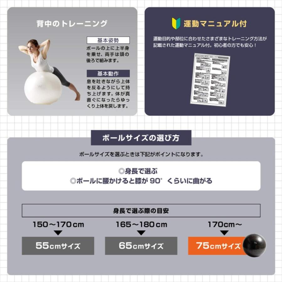 引出物 アルインコ Alinco エクササイズボール75cm Wbn075 Tresil Com Br