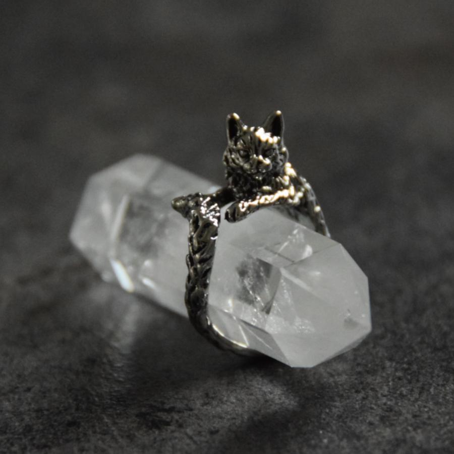 指輪 猫 レディース リング ねこ ネコ プレゼント かぎしっぽ お守り 可愛い |  | 01