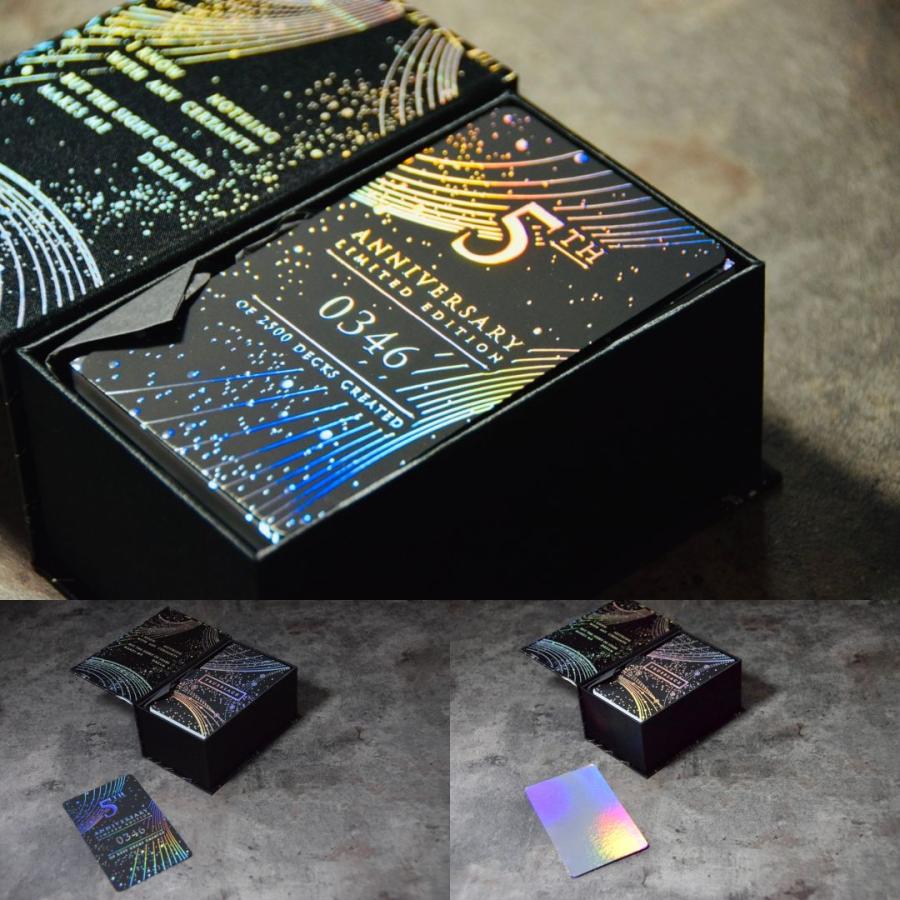 タロットカード 美しい 占い ボックス True Black Tarot トゥルーブラック 5周年 ホログラム｜exciting-wizard｜03