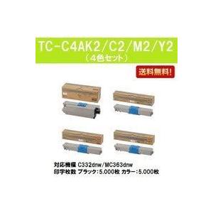 沖データ メーカー 純正 新品 オキ OKI TC-C4A K2 / C2 M2 Y2 4色