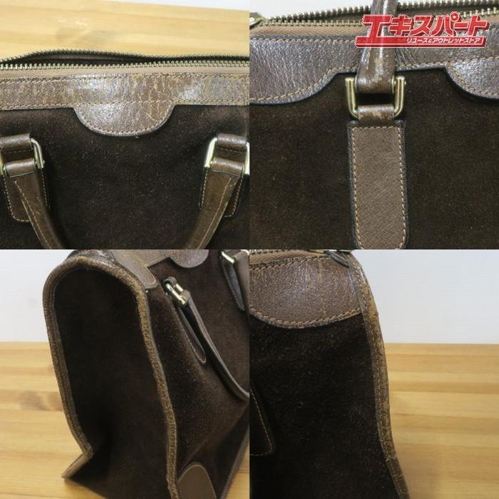 GUCCI グッチ ミニボストンバッグ スエード ブラウン OLD GUCCI GUCCI グッチ Old オールドグッチ スエード ボストンバッグ ミニ