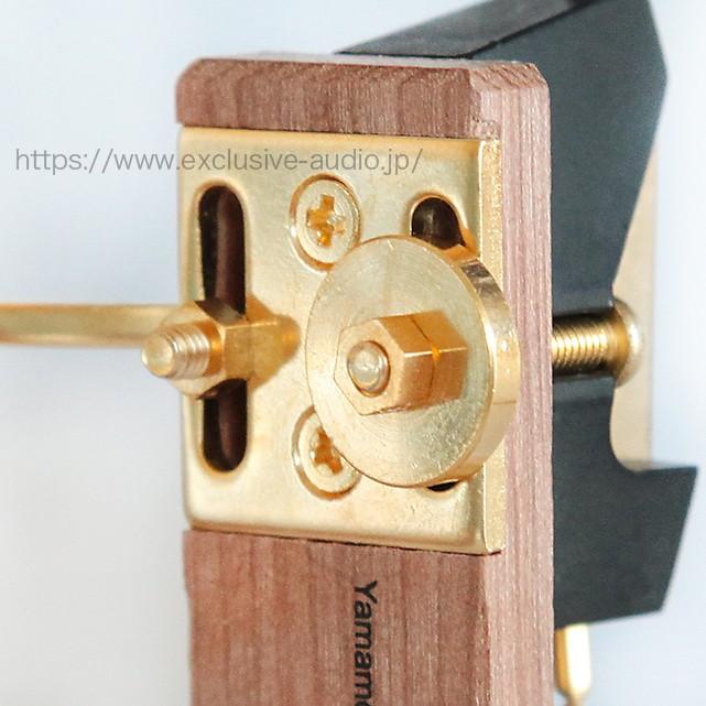 レコードプレーヤー ターンテーブル ヘッドシェル 山本音響工芸 HS-1As 木製ヘッドシェル 音質向上 6N銅リード線付 黒檀製の画像