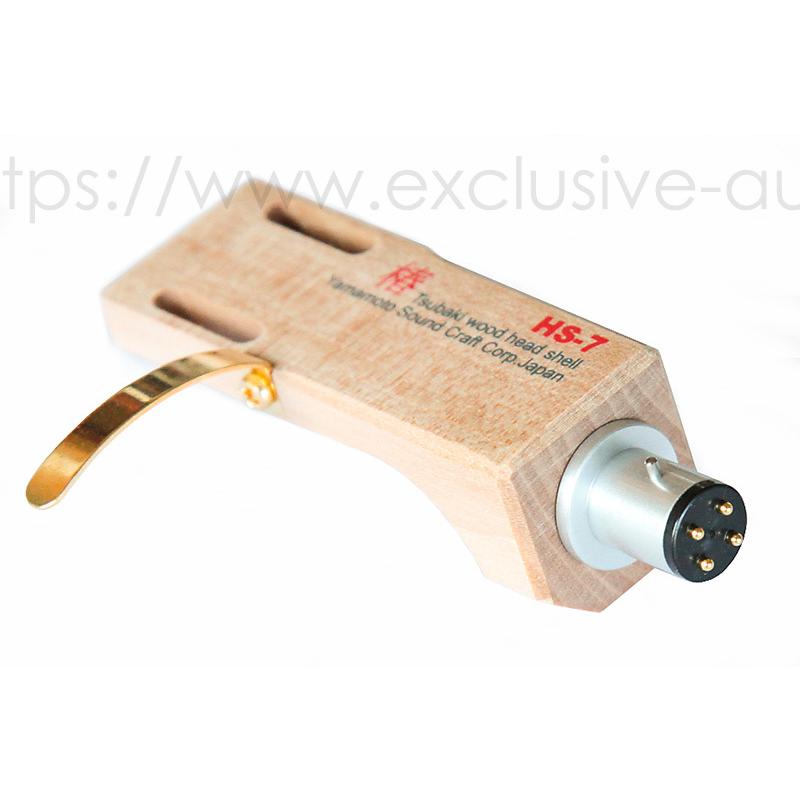 レコードプレーヤー ターンテーブル ヘッドシェル 山本音響工芸  HS-7 木製ヘッドシェル 軽量ヘッドシェル 音質向上   椿材製の画像