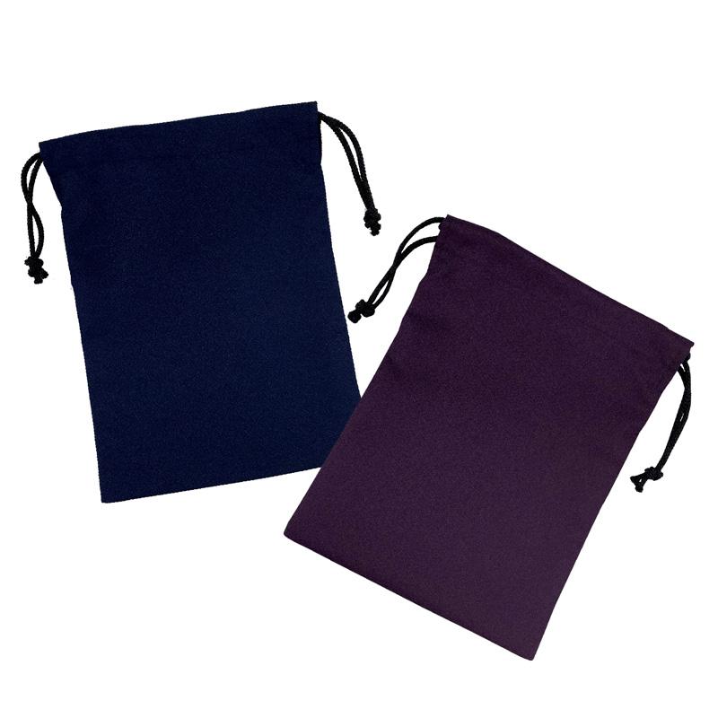 御朱印帳袋 【無地】御朱印帳入れ 19×26cm 小物入れ 御朱印帳 袋 巾着 巾着袋 一越 ポリエステル 裏地付き の商品画像