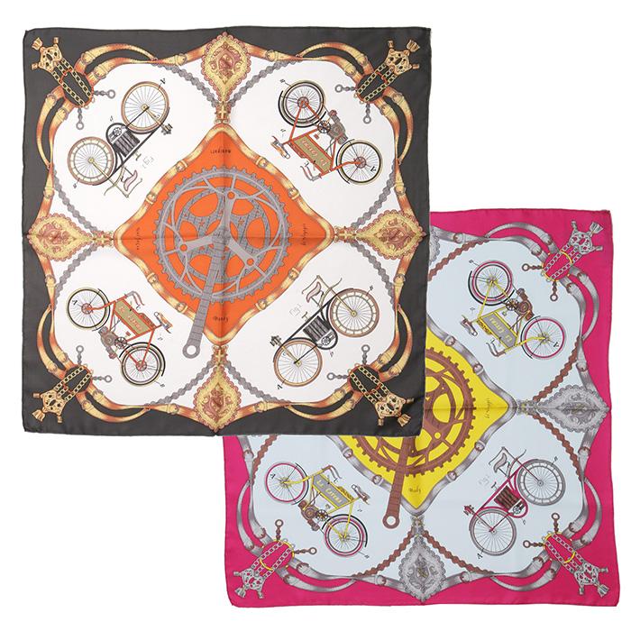 manipuri（マニプリ） scarf シルクスカーフ VINTAGE CYCLE 65×65