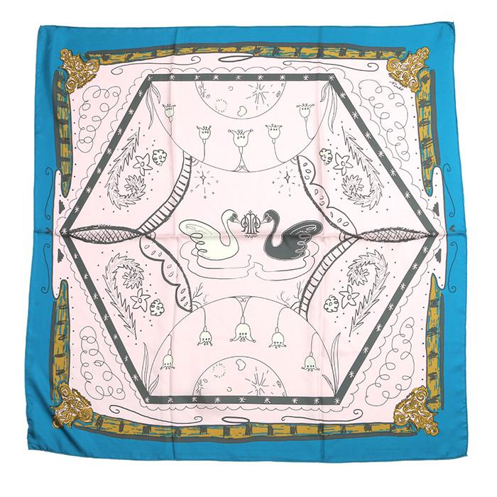 manipuri    マニプリ    スカーフ manipuri｜シルク ダイヤ型 スカーフ diamond-shaped-scarf-tr