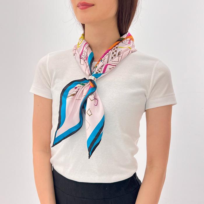 manipuri マニプリ　シルクスカーフ65 ANGLOBAL別注　絹 manipuri（マニプリ） scarf シルクスカーフ 65LDN 65×65 レディース