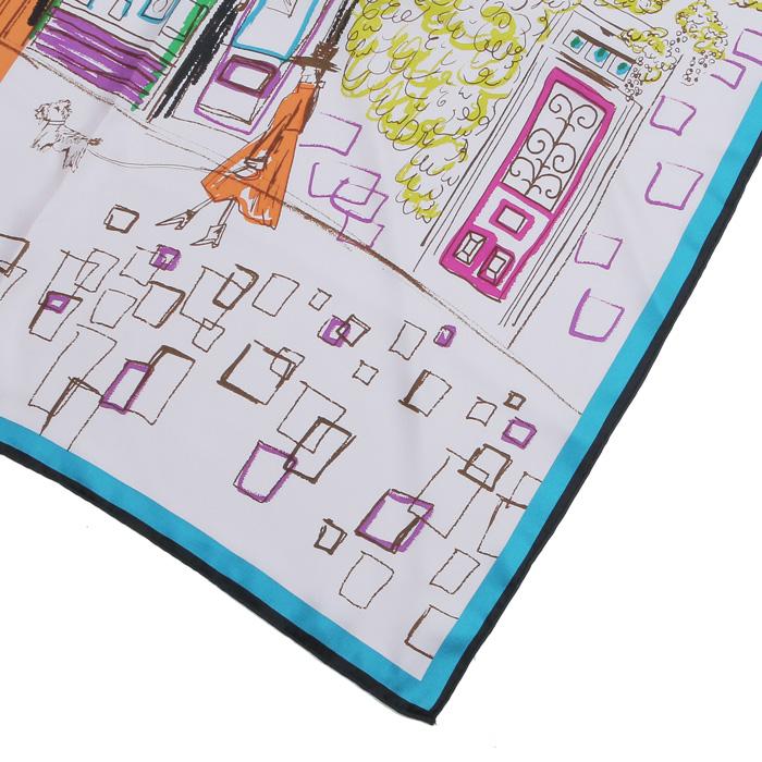 manipuri（マニプリ） scarf シルクスカーフ 65LDN 65×65 レディース