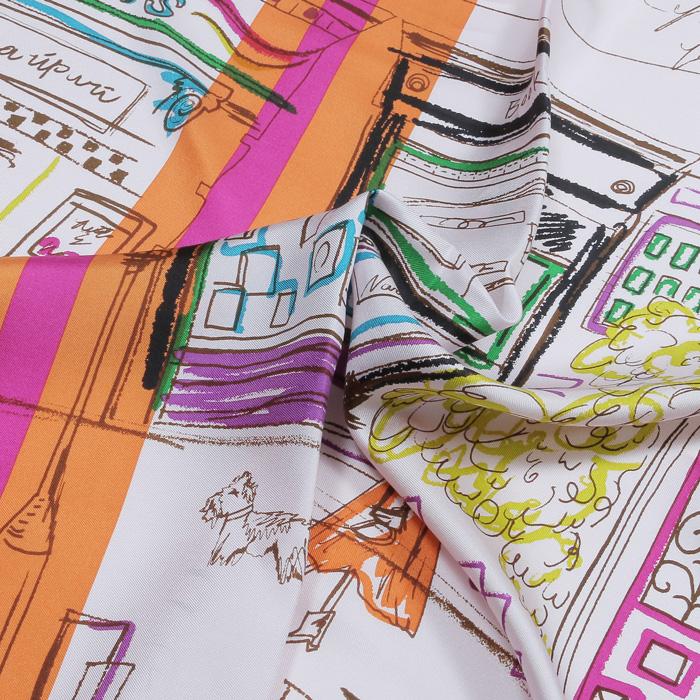 manipuri（マニプリ） scarf シルクスカーフ 65LDN 65×65 レディース