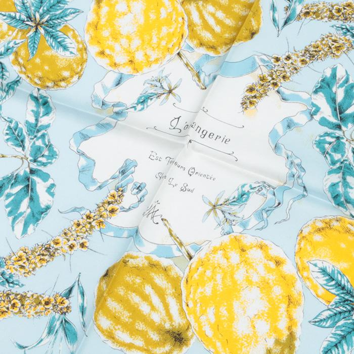 manipuri マニプリ scarf シルクスカーフ ORANGERIE GARDEN 65 manipuri マニプリ scarf シルクスカーフ ORANGERIE GARDEN 65