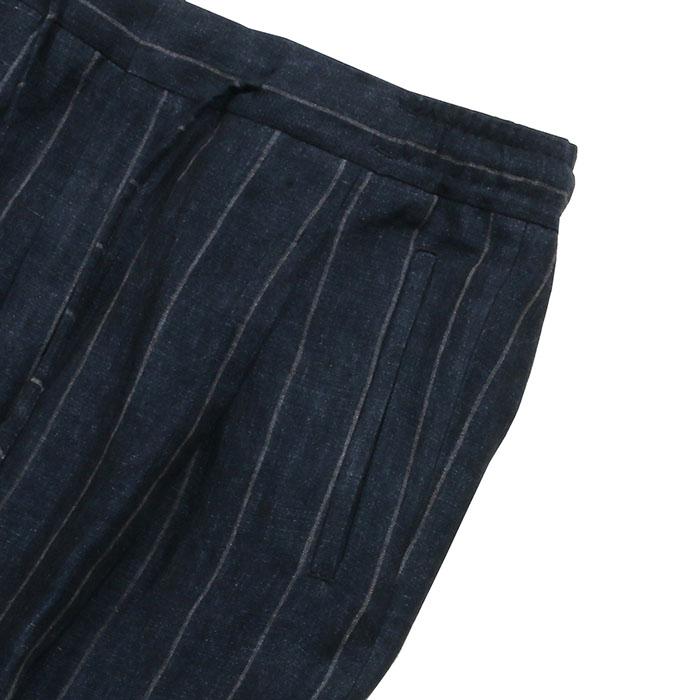 LARDINI ラルディーニ リネンストライプイージーパンツ スラックス