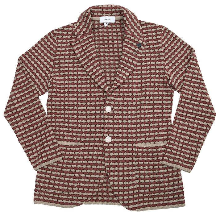 LARDINI ラルディーニ  2Bテーラードコットンニットジャケット メンズ 春夏 4116-ALKJ8QB040の画像