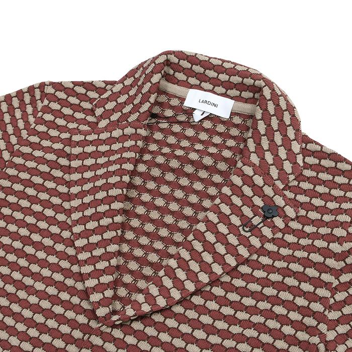LARDINI ラルディーニ  2Bテーラードコットンニットジャケット メンズ 春夏 4116-ALKJ8QB040の画像