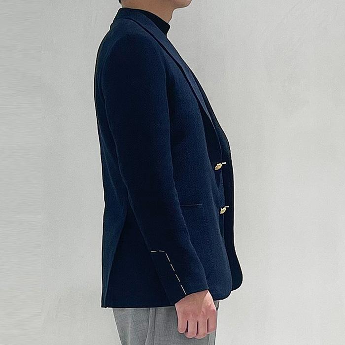 LARDINI ラルディーニ 2Bテーラードコットンニットジャケット メンズ 春夏 4116-ALKJ8QB040の画像