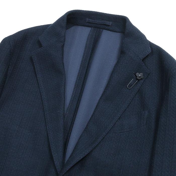 LARDINI ラルディーニ 2Bテーラードコットンニットジャケット メンズ 春夏 4116-ALKJ8QB040の画像