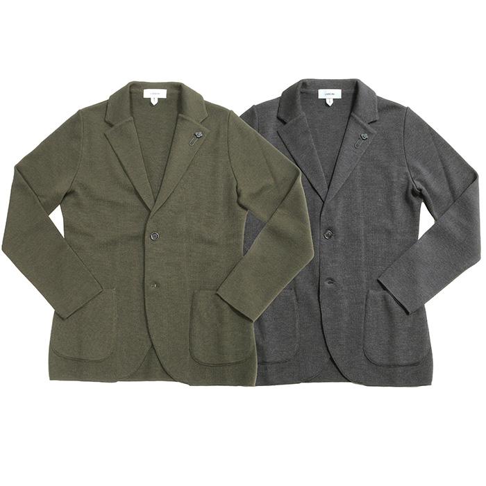 LARDINI ラルディーニ ウールニットシングルノーベントジャケット メンズ 秋冬 4126-ALGM7000の画像