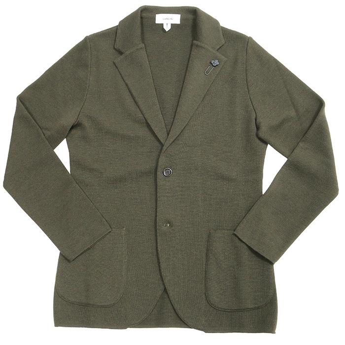 LARDINI ラルディーニ ウールニットシングルノーベントジャケット メンズ 秋冬 4126-ALGM7000の画像