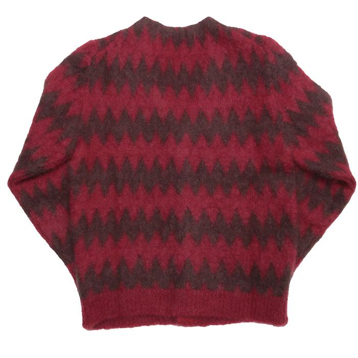 LARDINI ラルディーニ キッドモヘア ヘリンボーンカーディガン メンズ 24秋冬 4216-5MML391064の画像
